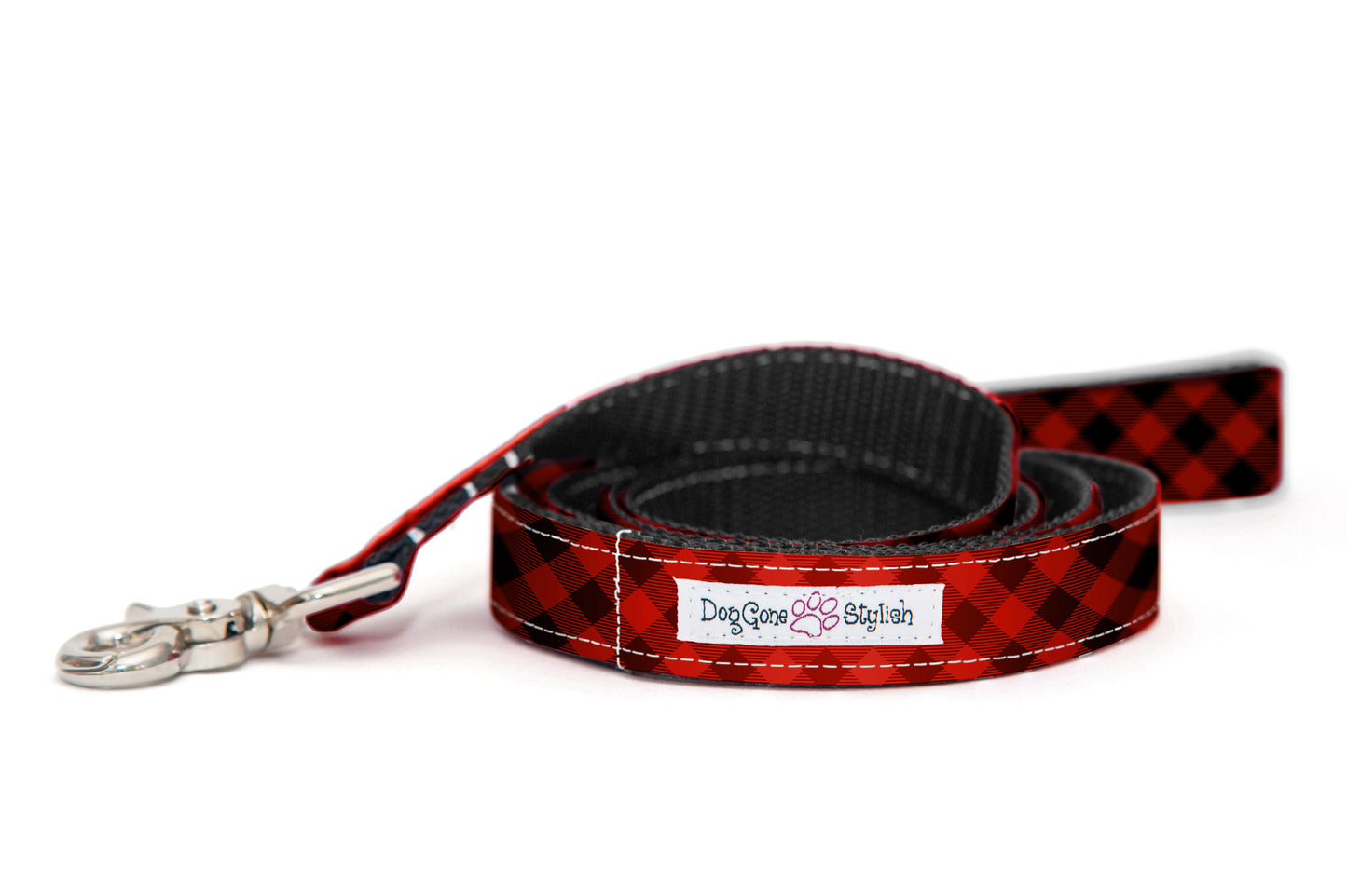 Red Buffalo Plaid Dog Leash