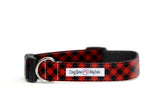 Red Buffalo Plaid Dog Collar