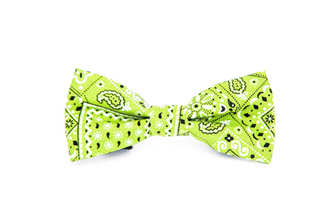 Green Bandana Bow Tie