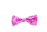 Pink Bandana Bow Tie