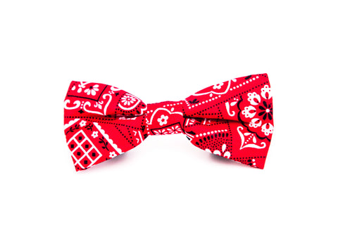 Red Bandana Bow Tie