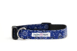 Blue Bandana Dog Collar