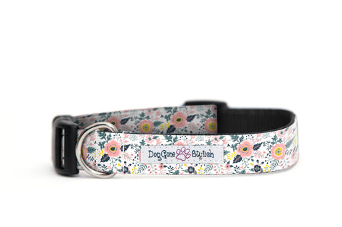 Wild flowers Floral Dog Collar